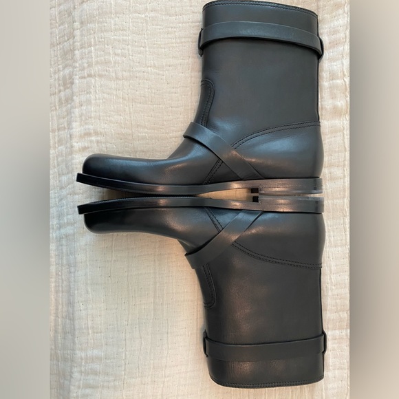 Authentic Gucci Men’s Leather Motorcycle Boots in size 9 1/2 (like US 10D). - Picture 6 of 9